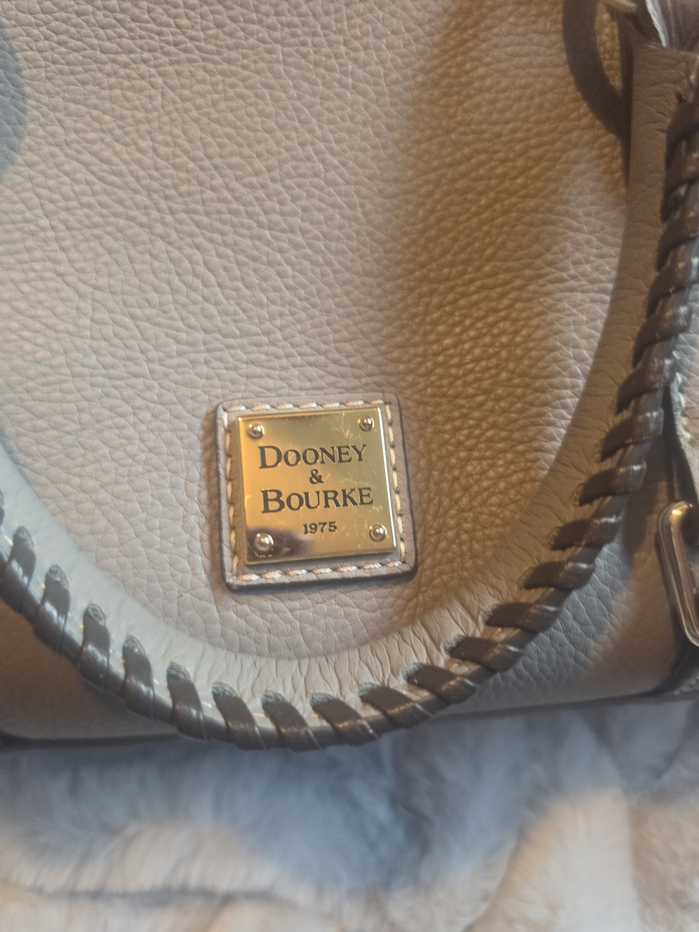 Dooney & Bourke Slate Sorrento Leather Satchel Bag - Picture 4 of 8